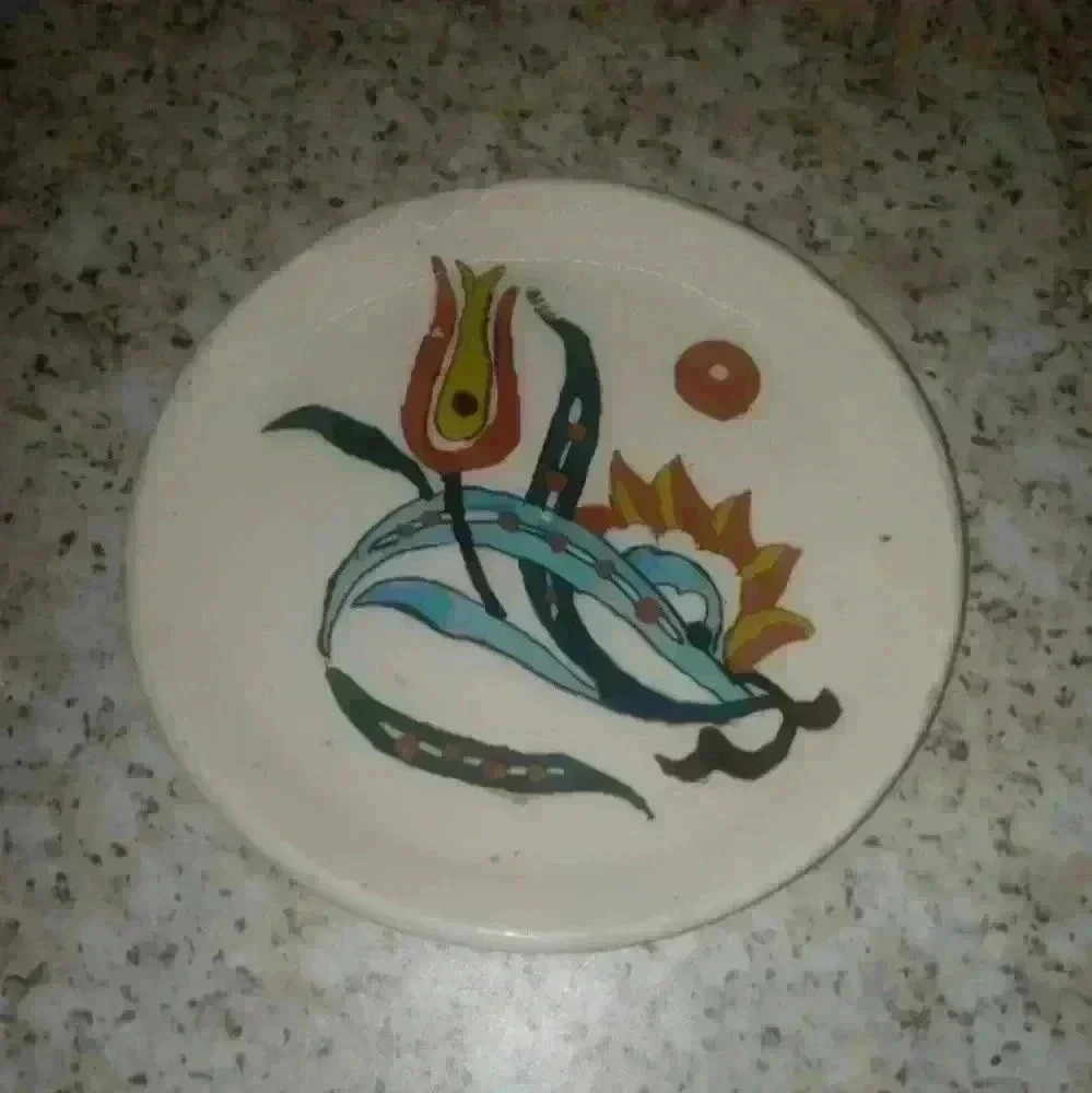 Vintage Hand-painted Wall Hanging Porcelain Plate